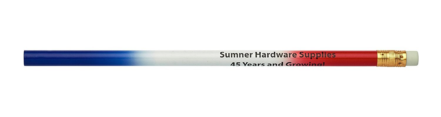 Custom Printed Patriotic Red White Blue Colored Pencils - Bulk 500 Pack for School, Office & Art Projects - Perfect for Classroom Supplies, Teacher Gifts & American Flag Themed Events