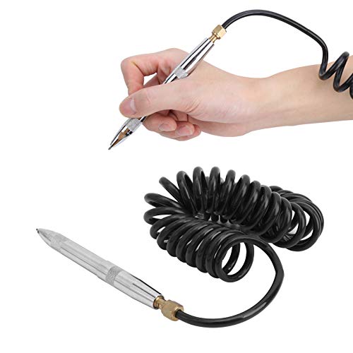 Pneumatic Engraving Pen KP-613 - Professional Air Tool for Metal, Porcelain, Glass, Plastic & Wood Carving - Perfect for DIY Crafts, Jewelry Making & Home Decor Projects (American Version)