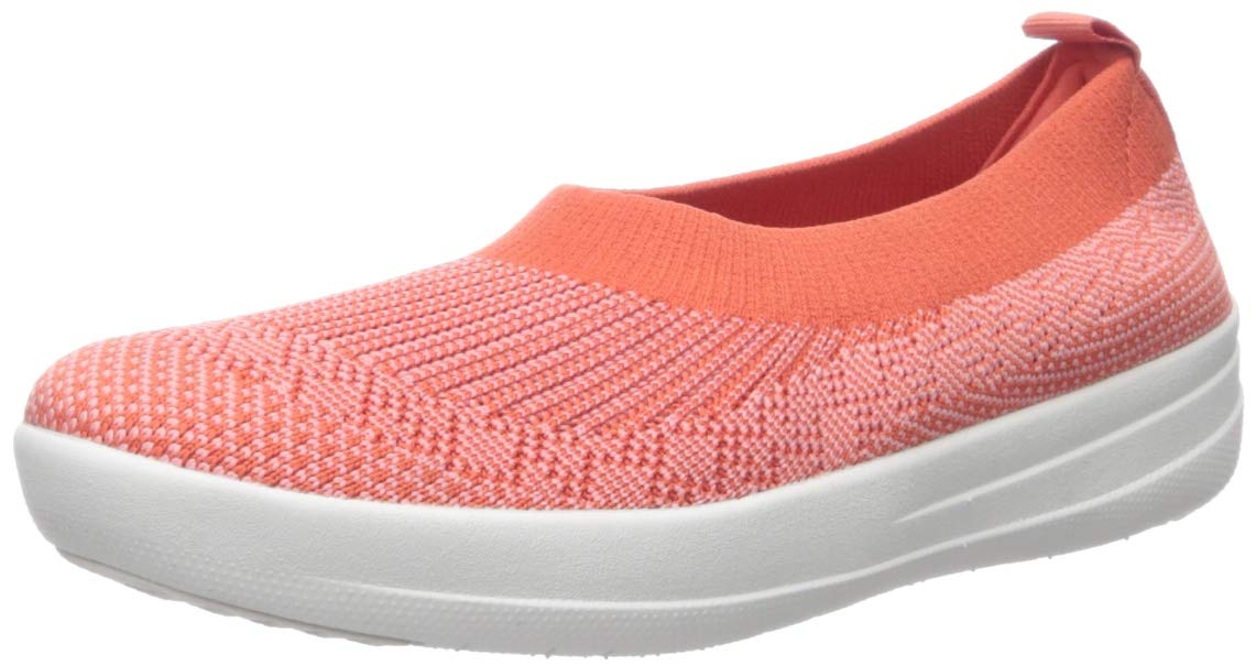 FitFlop Women's Uberknit Crystal Ballet Flats - Comfortable Slip-On Shoes for Work, Travel & Everyday Wear