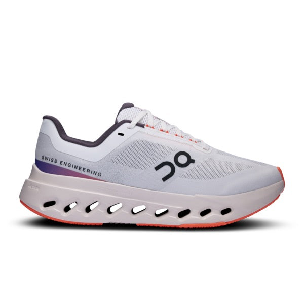 Women's Cloudsurfer Next Running Shoes - White/Flame | Lightweight Cushioned Sneakers for Women | Perfect for Jogging, Gym Workouts & Daily Walking