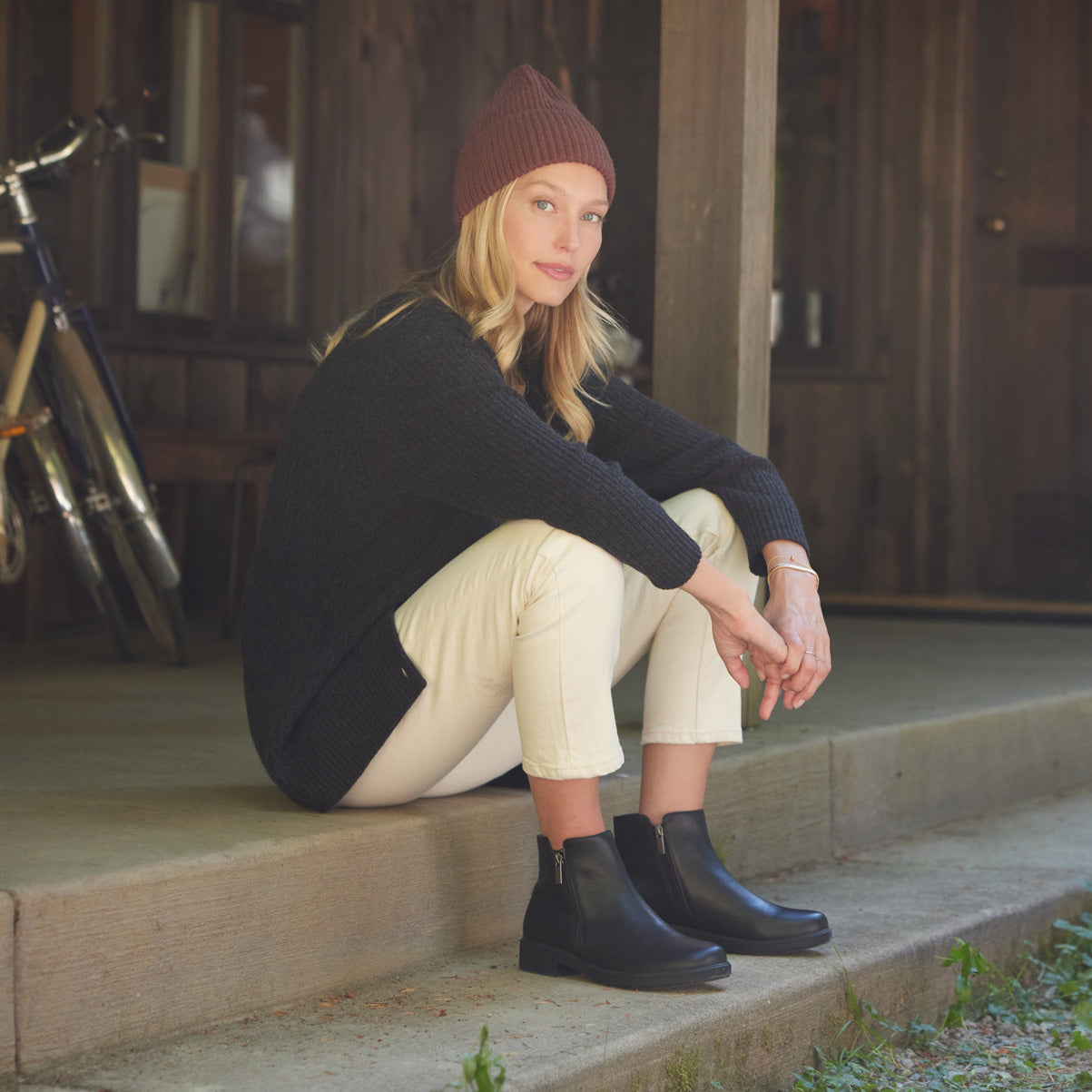 Abeo Compass Zip Black Nubuck Boots - Waterproof & Comfortable for Hiking, Outdoor & Casual Wear