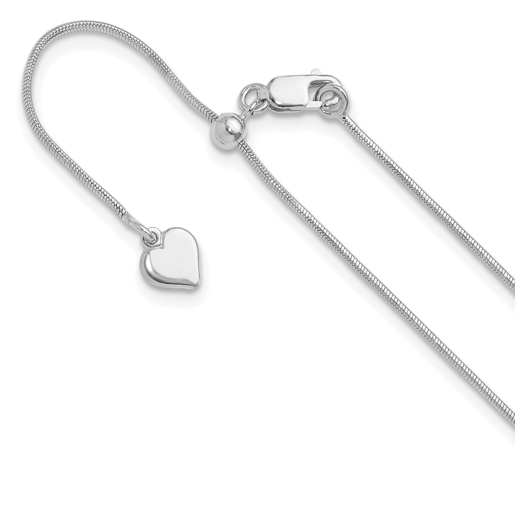Sterling Silver Adjustable Snake Chain Bracelet for Women - Dainty & Elegant Jewelry Gift for Her - Perfect for Everyday Wear, Parties & Special Occasions