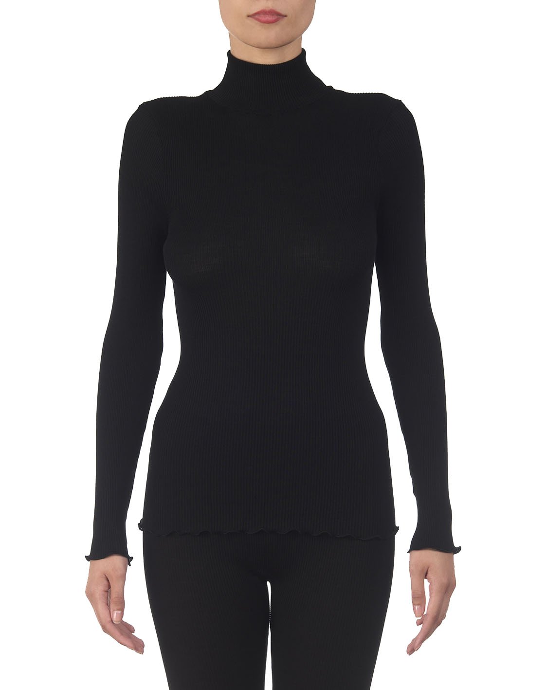 Oscalito 3429 Women's Wool Long Sleeve Top - Soft Winter Warm Pullover for Casual Outfits & Outdoor Activities