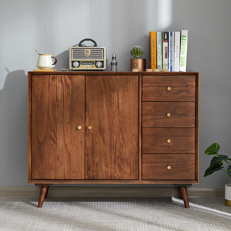 Modern Solid Wood Buffet Sideboard - Elegant Storage Cabinet for Dining Room, Living Room & Entryway - Perfect for Entertaining & Home Organization