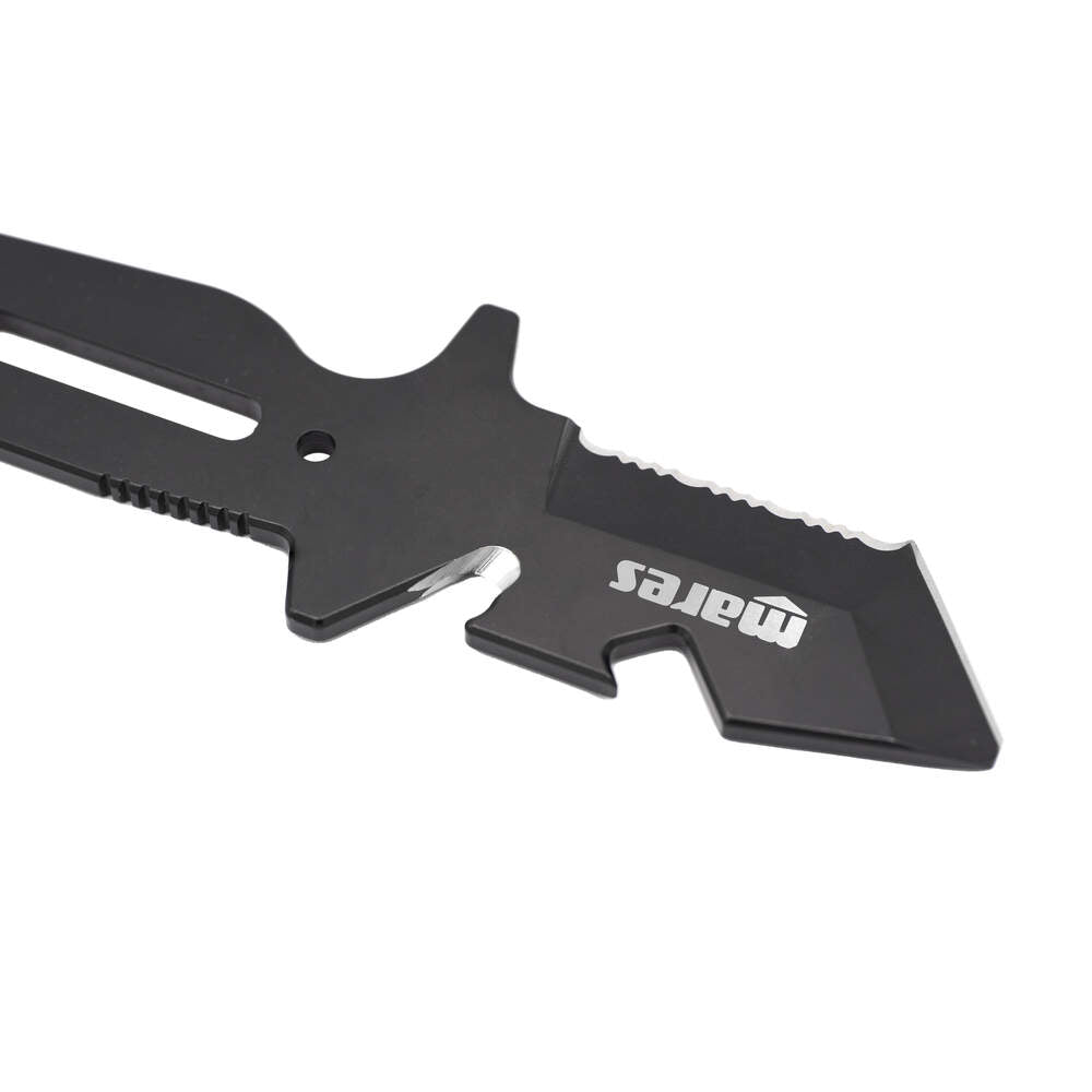 Mares Neutron Dive Knife - Stainless Steel Scuba Diving Knife for Underwater Safety & Emergency Cutting | Perfect for Spearfishing, Snorkeling & Marine Activities