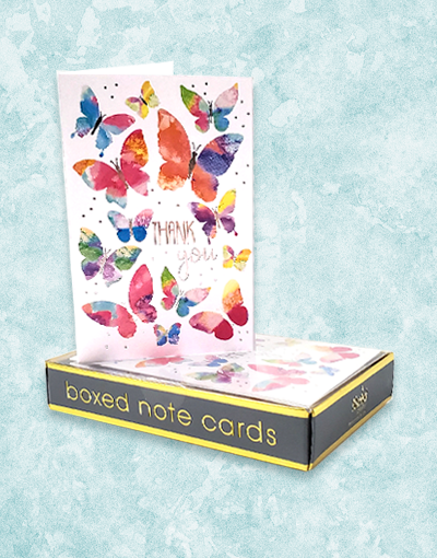 Butterfly Dreams Thank You Cards - Elegant Greeting Cards for Appreciation, Gratitude & Special Occasions - Perfect for Weddings, Birthdays & Thank You Notes