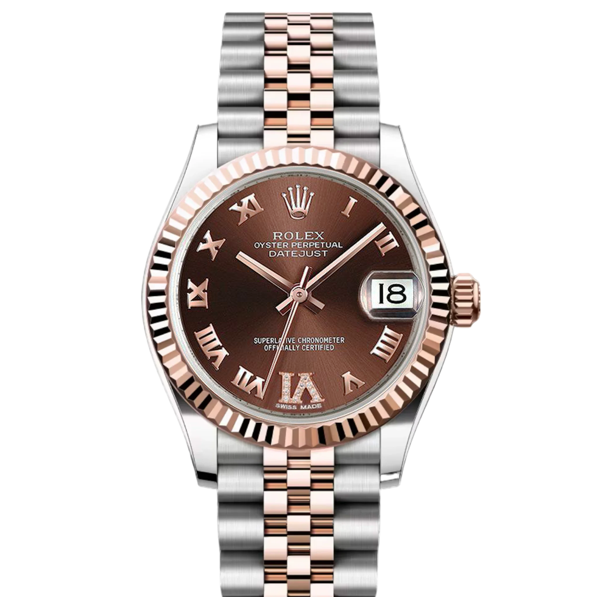 Rolex Datejust 178271 Women's Watch - 31mm Chocolate Dial, Roman Numerals, Jubilee Bracelet - Perfect for Business, Formal Events & Luxury Gift Giving