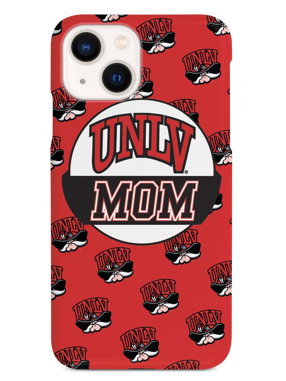 3D Textured iPhone 15 Case with Rubber Bumper - Protective Phone Cover for Apple iPhone 15 - UNLV Rebels Design - Perfect Gift for College Students & Moms - Durable & Stylish for Campus Life & Daily Use