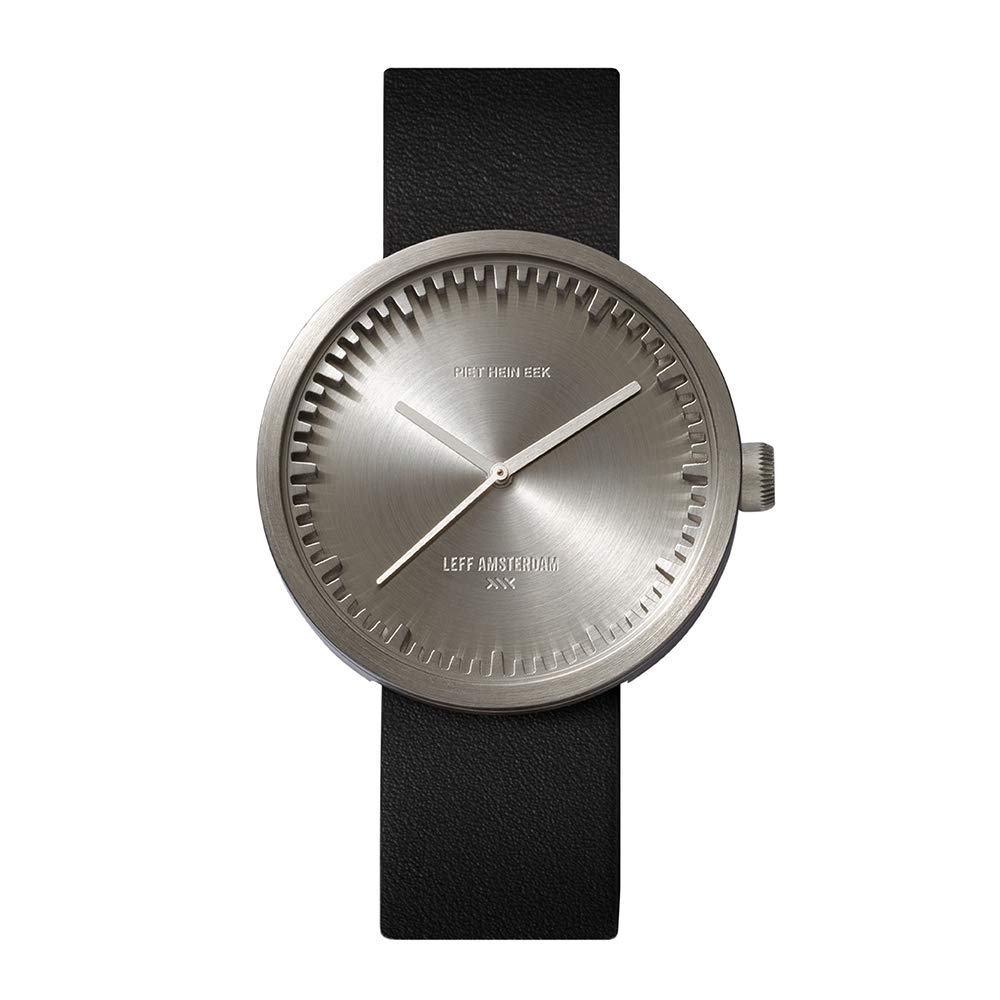 LEFF Amsterdam D42 Men's Quartz Watch - 42mm Stainless Steel Silver Case - Water Resistant Dress Watch for Business & Formal Occasions