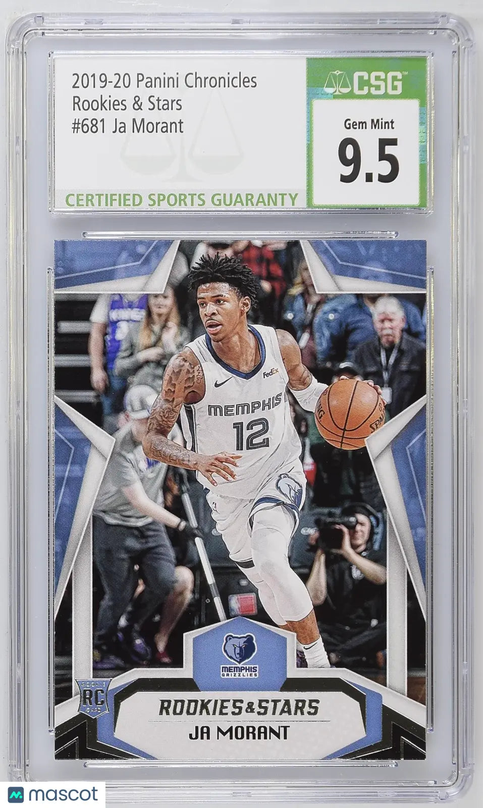 2019-20 Panini Chronicles Ja Morant Rookie Card RC Rookies & Stars CSG 9.5 #681 - Perfect for NBA Collectors and Basketball Memorabilia Fans