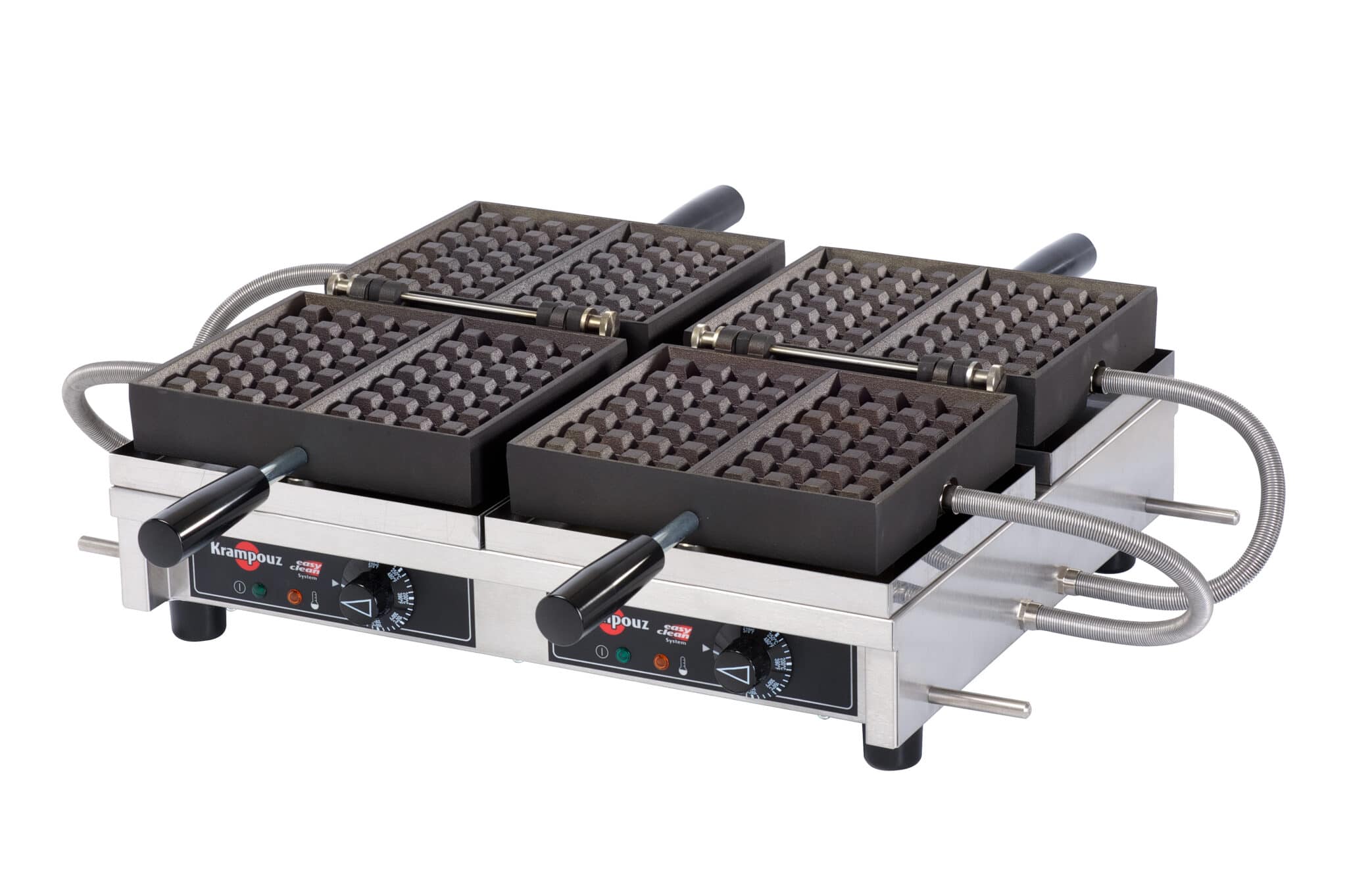 Krampouz Double Waffle Maker 208-240V Professional Belgian Waffle Iron - Perfect for Breakfast, Brunch, and Cafes