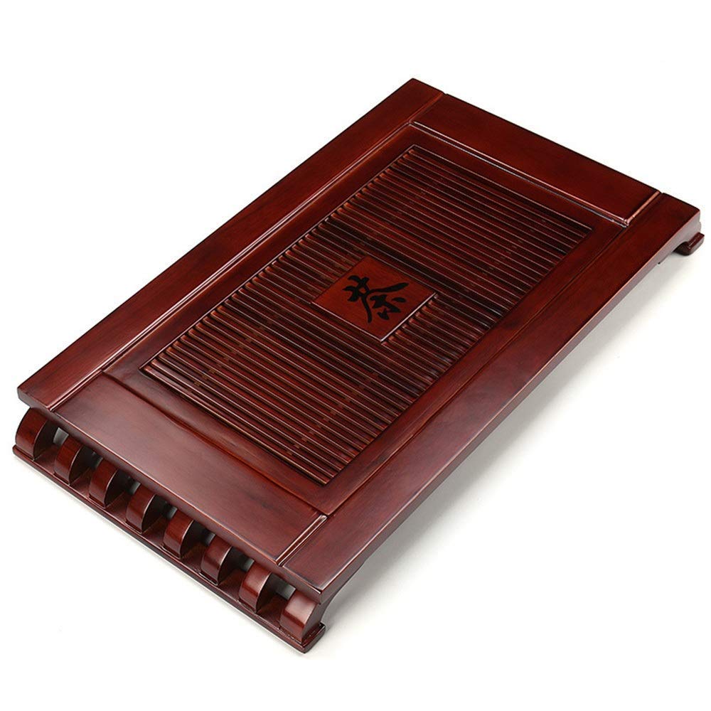 Premium Wooden Tea Tray for Chinese Gongfu Tea Ceremony - Handcrafted Kungfu Tea Serving Tray Set for Home & Office Use - Natural Brown Color - Perfect for Tea Parties, Meditation Spaces & Gift Giving