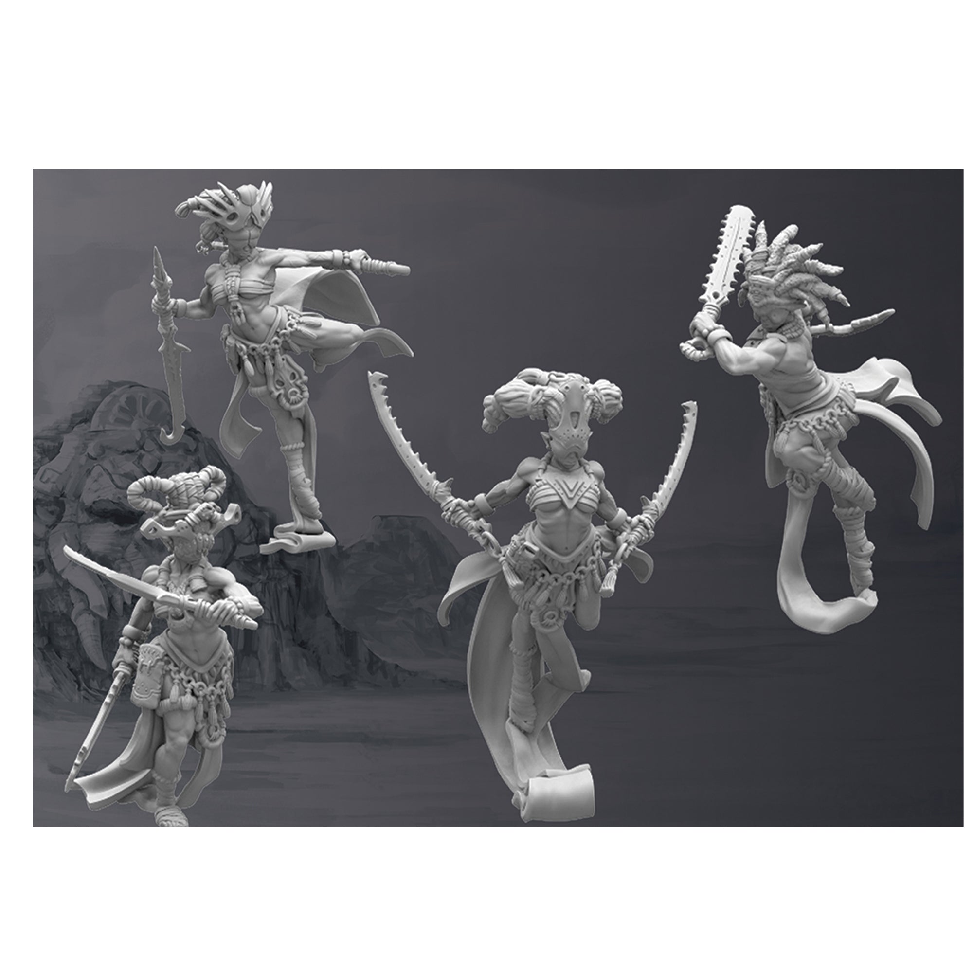Wadruhn: Chosen of Death - Dark Fantasy Action Figure for Collectors & Gamers - Perfect for D&D Campaigns & RPG Displays