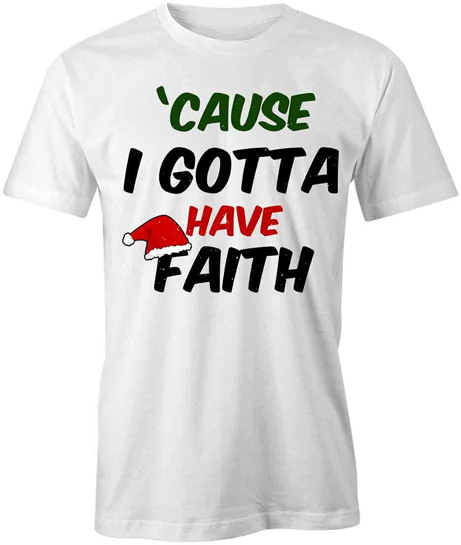 Faith Graphic T-Shirt for Men & Women | Printed Cotton Tee with Inspirational Design | Perfect for Casual Wear, Concerts & Church Events