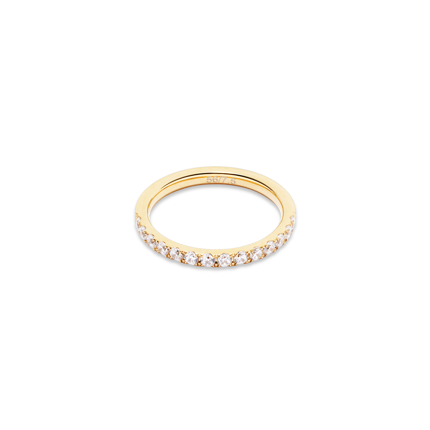 Eternal Love Ring - 14K Gold Plated Crystal Wedding Band for Women, Romantic Gift for Anniversary, Valentine's Day & Engagement - Perfect for Special Occasions & Everyday Elegance