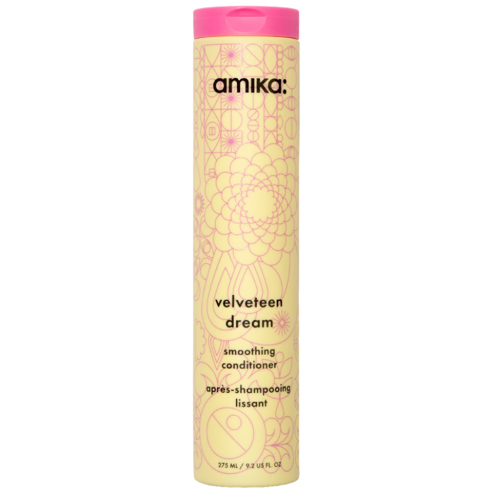 Amika Velveteen Dream Smoothing Conditioner for Dry & Damaged Hair - Hydrating & Repairing Hair Treatment for Silky Soft Locks - Perfect for Daily Use & Salon-Quality Results at Home