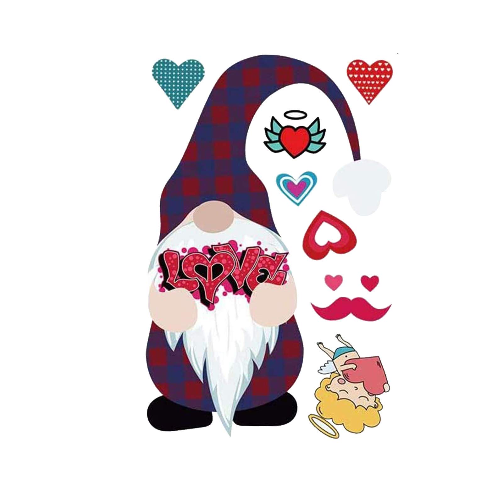 Easter DIY Iron-On Heat Transfer Stickers - Dwarf Decals for Clothing & Fabric - Fun Easter Decorations & Crafts for Kids, DIY Projects, Party Supplies, and Holiday Home Decor