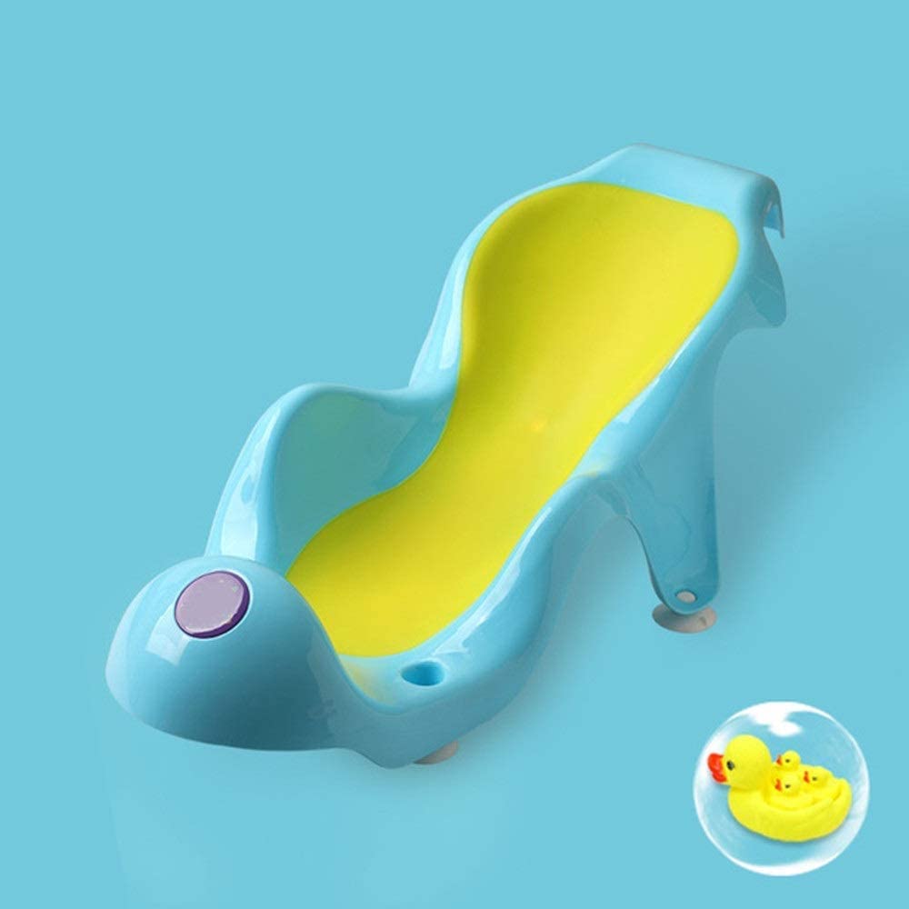 Non-Slip Bath Mat with Reclining Rack - 66x23x20cm Blue Bathtub Cushion & Organizer | Anti-Slip Shower Mat for Bathroom Safety & Comfort | Perfect for Spa Relaxation & Bath Storage