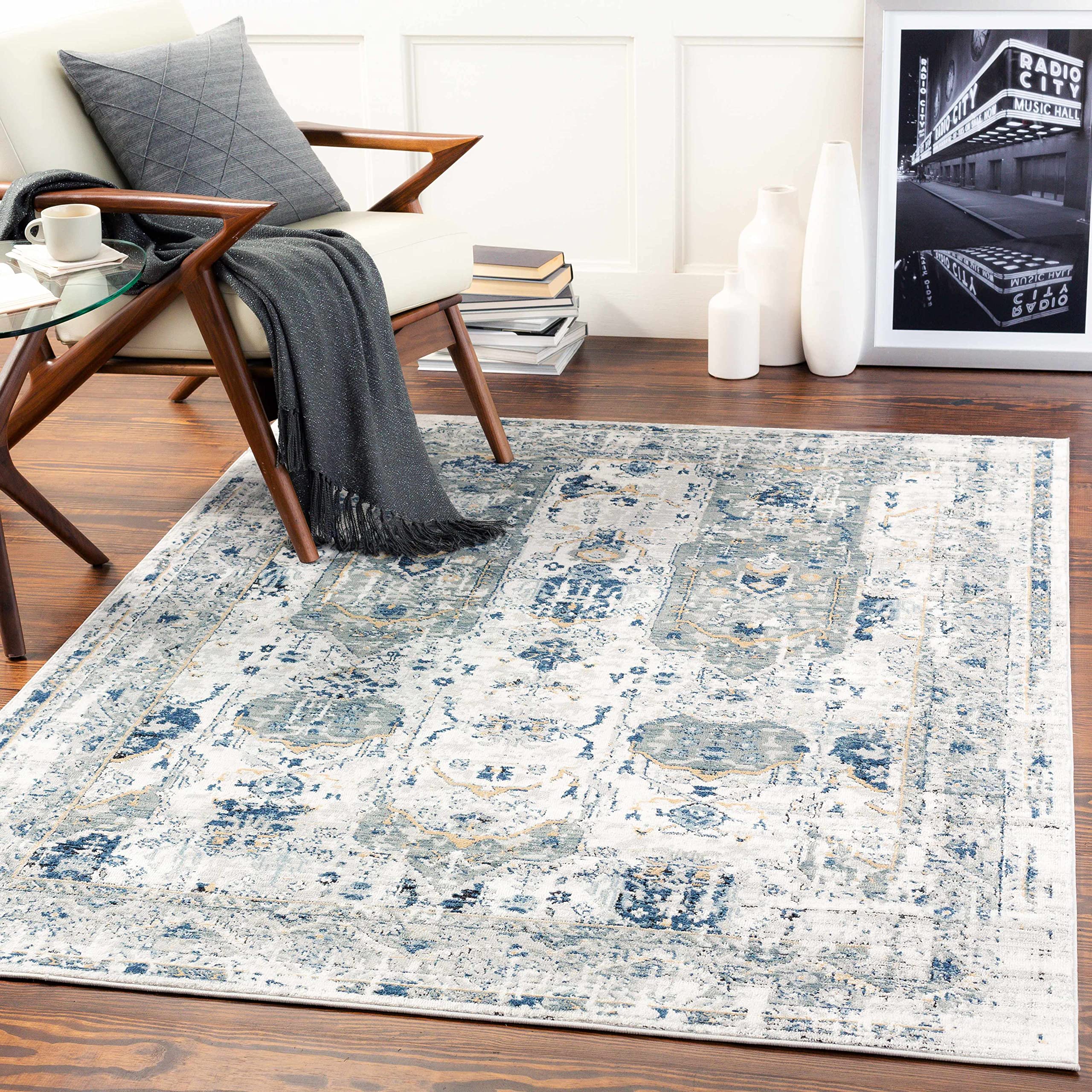 Wilseyville 9' x 12' Area Rug - Soft Modern Non-Slip Living Room Rug for Bedroom, Dining Room & Home Decor