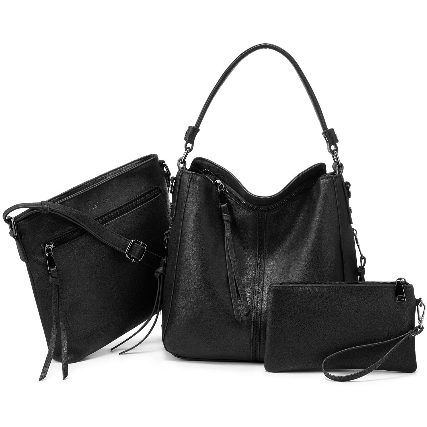 Stylish Realer Hobo Handbags for Women - Genuine Leather Crossbody, Shoulder & Tote Bags with Large Capacity | Perfect for Work, Travel & Everyday Use