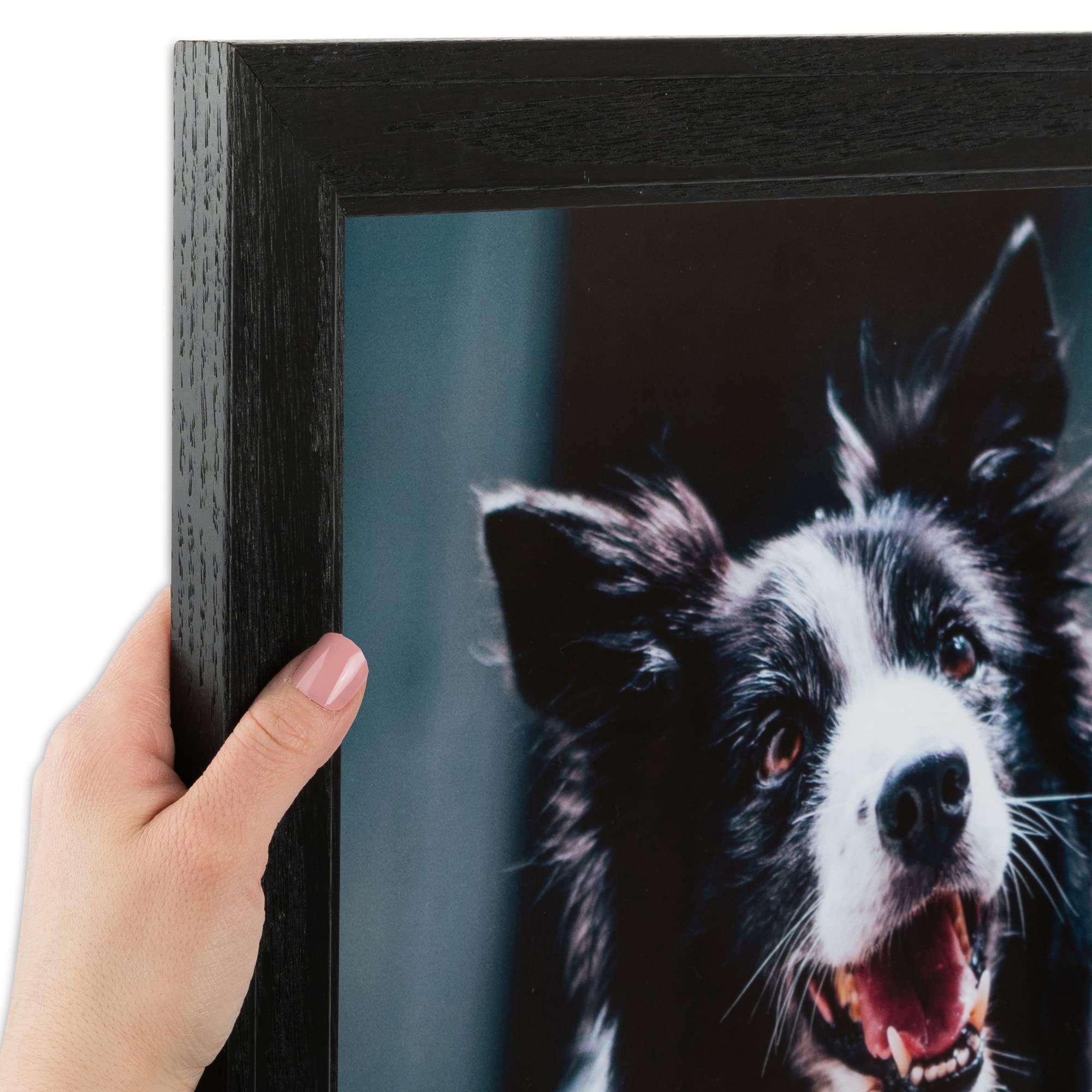 ArtToFrames 13x49 Inch Black Wood Picture Frame - 1.5 Inch Custom Poster Frame for Art & Photos - Includes Shatter-Resistant Acrylic - Perfect for Home Decor, Office Wall Art & Gallery Displays