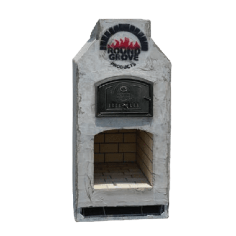 Round Grove STAX Mini Outdoor Fireplace & Pizza Oven Combo - Portable Backyard Fire Pit for Camping, Patio, and Garden Gatherings