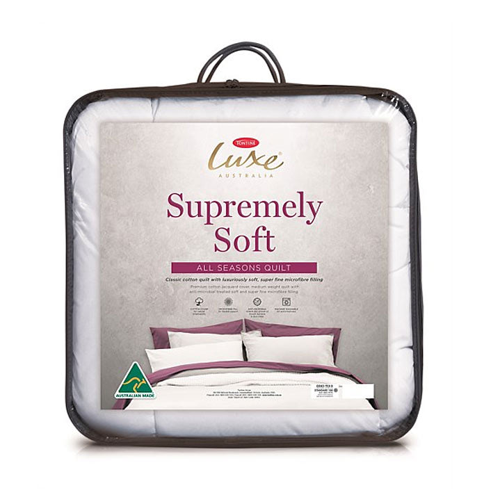 TONTINE Luxe Supremely Soft All Seasons Quilt - Lightweight Comfort for Year-Round Use in Bedroom, Guest Room & Dorm | Breathable & Cozy Bedding