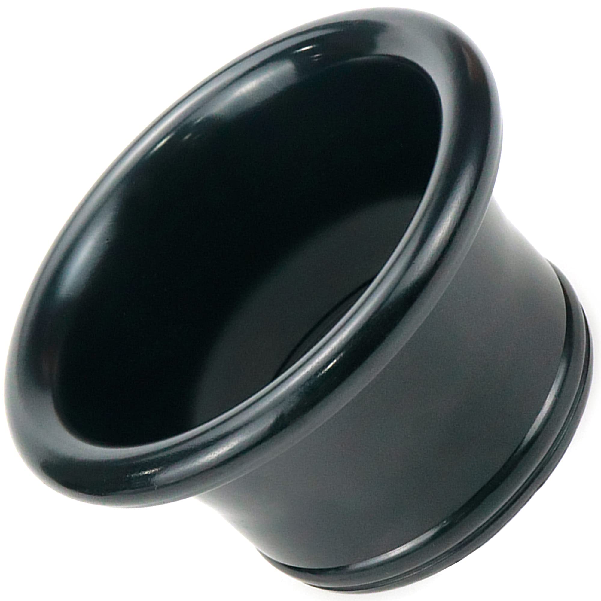 Modengzhe 2.5-inch Bellmouth Aluminum Velocity Stack Air Intake Adapter - High Performance Air Inlet Horn & Decorative Cover (Black) for Motorcycle, ATV, and Car Racing - Enhances Airflow & Engine Efficiency