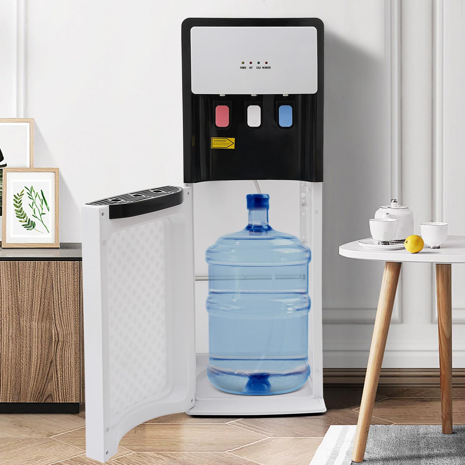 Bottom Loading Water Cooler Dispenser 500W - Hot & Cold Standing Floor Water Dispenser with Temperature Protection - Ideal for Home, Office & Apartment - Perfect for Hydration in Living Rooms, Break Rooms & Dormitories