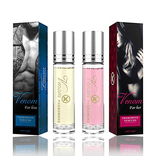 LPDM Pro Venom Pheromone Perfume Roll On - Long Lasting Erotic Scent Oil for Women & Men - Couples Intimate Perfume for Date Nights & Romantic Occasions