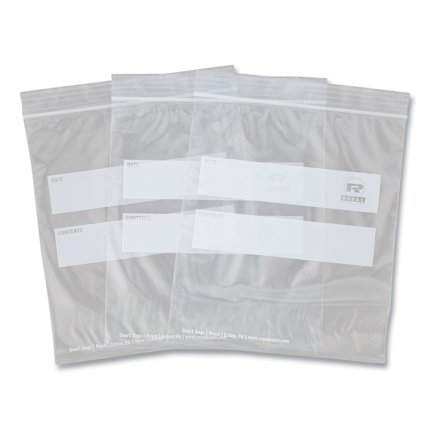 AmerCareRoyal® Clear Quart Zipper Bags 7 x 7.99 Inches - 500 Count Bulk Pack for Food Storage, Organization & Travel Essentials