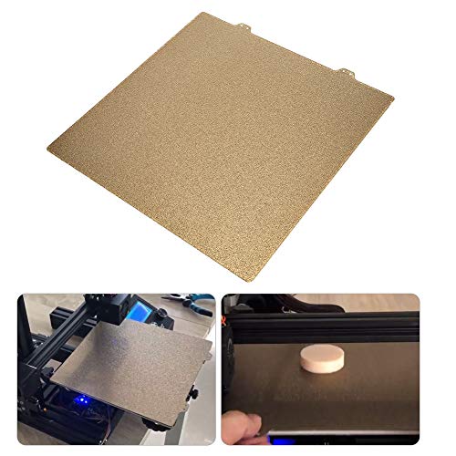 Jadpes 300x300mm Double-Sided Textured PEI Powder-Coated Spring Steel Sheet with Magnetic Sticker for 3D Printers - Perfect for Smooth Printing & Easy Bed Adhesion