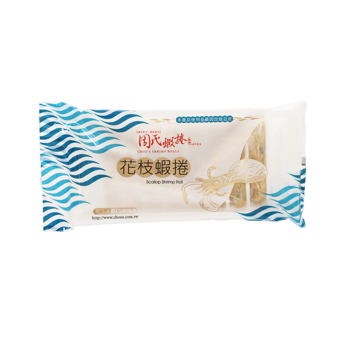 CHOUS Premium Cuttlefish Shrimp Rolls - 8.4oz (237.5g) - Authentic Asian Seafood Snack - Perfect for Party Platters, Appetizers & Home Cooking