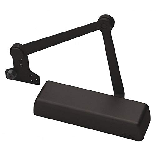 Heavy Duty Cast Iron Door Closer - 12-1/4 Inch Commercial Grade Door Closer for Home, Office & Warehouse Security