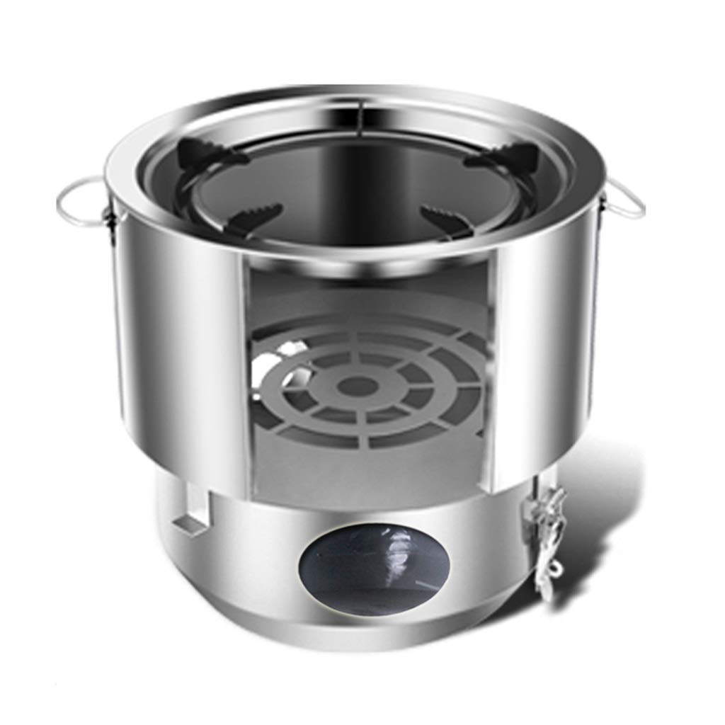 Portable Windproof Camping Stove - Outdoor Firewood Picnic Stove with Multifunctional BBQ Grill for Backpacking, Hiking, Trekking & Picnics | Perfect for Camp Kitchen, Backyard Grilling & Outdoor Adventures