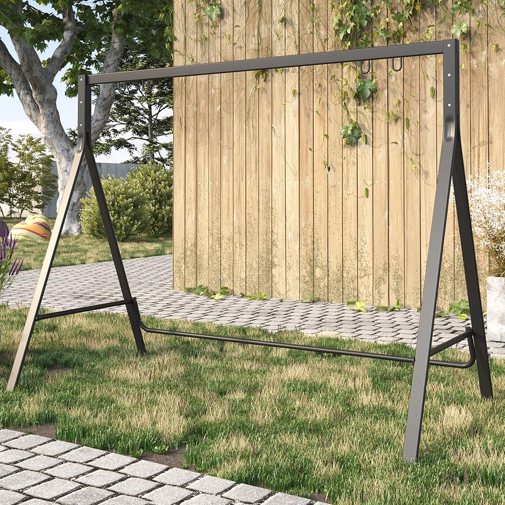 Durable Metal Swing Stand for Outdoor Relaxation - Perfect for Backyard, Garden, and Patio Use
