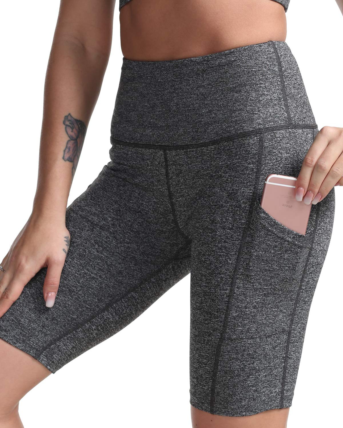 Kipro Women's High Waist Yoga Shorts with Pockets - Breathable Biker Workout Shorts for Running, Gym & Athletic Activities | Perfect for Yoga, Pilates & Lounge Wear