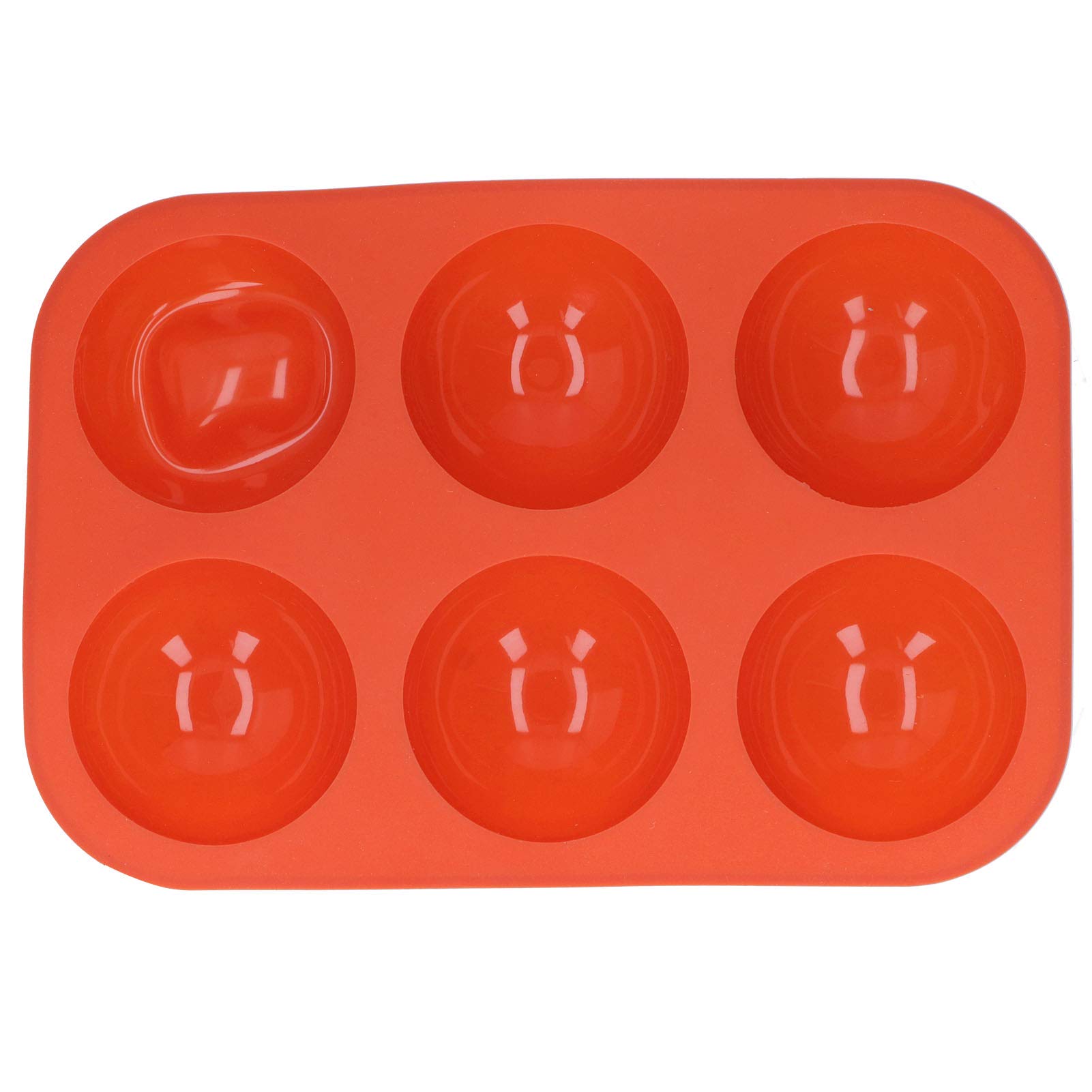 6 Cavity Semi Sphere Silicone Cake Mold - Chocolate Baking Molds for Dome Cakes, Mousse Desserts & Candy Making - Perfect for Birthday Parties, Wedding Cakes & DIY Desserts
