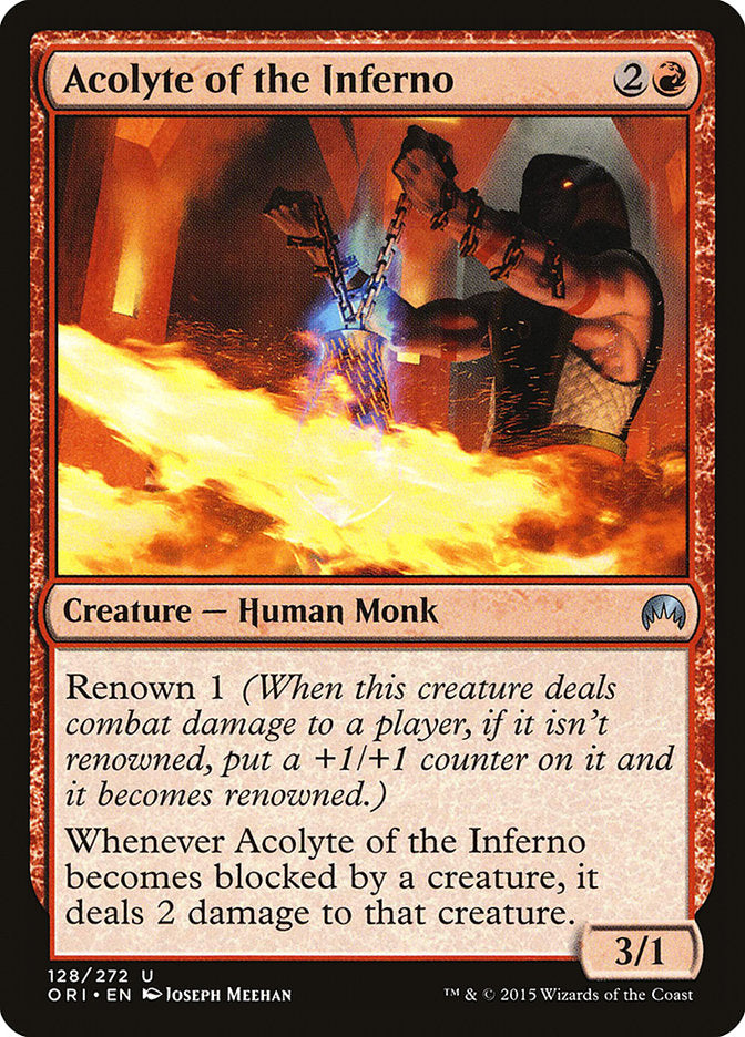 Acolyte of the Inferno - Magic Origins MTG Card | Collectible Trading Card Game for Magic: The Gathering Players | Perfect for Deck Building and Competitive Play