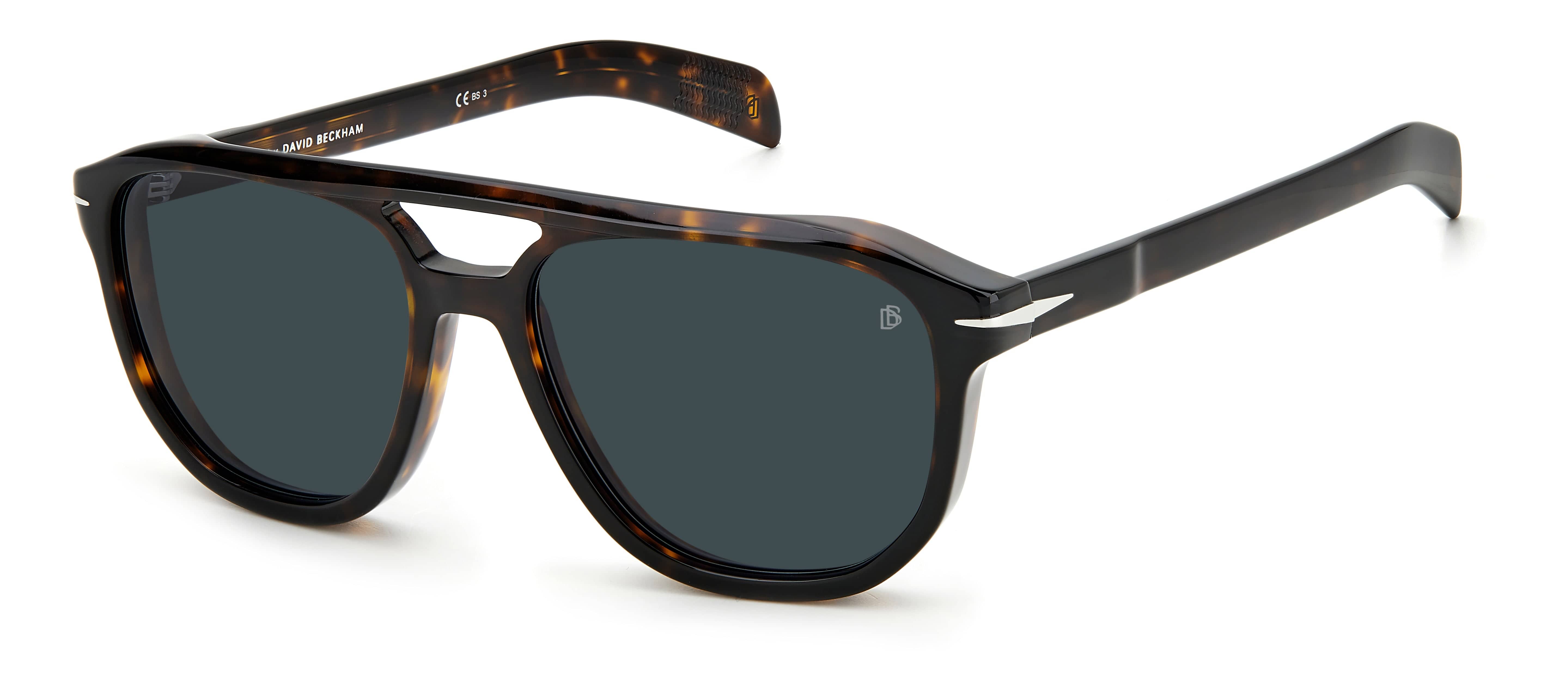 David Beckham DB 7080/S 86 5617 Polarized Sunglasses for Men - UV Protection, Fashion Aviator Style - Perfect for Driving, Beach & Outdoor Activities