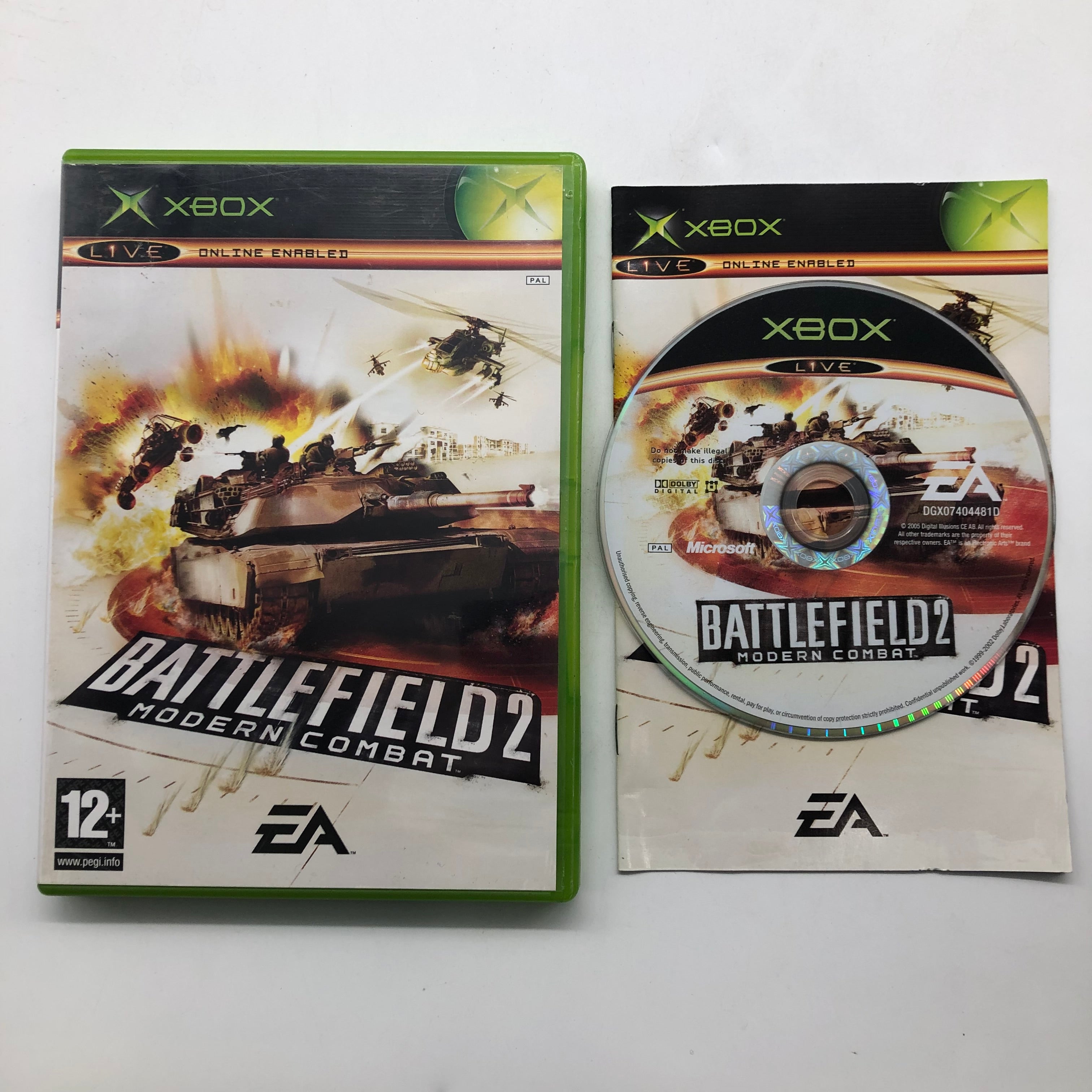 Battlefield 2 Modern Combat - Original Xbox Game with Manual (PAL Version) | First-Person Shooter Action Game for Xbox Classic | Perfect for Retro Gaming and Collectors