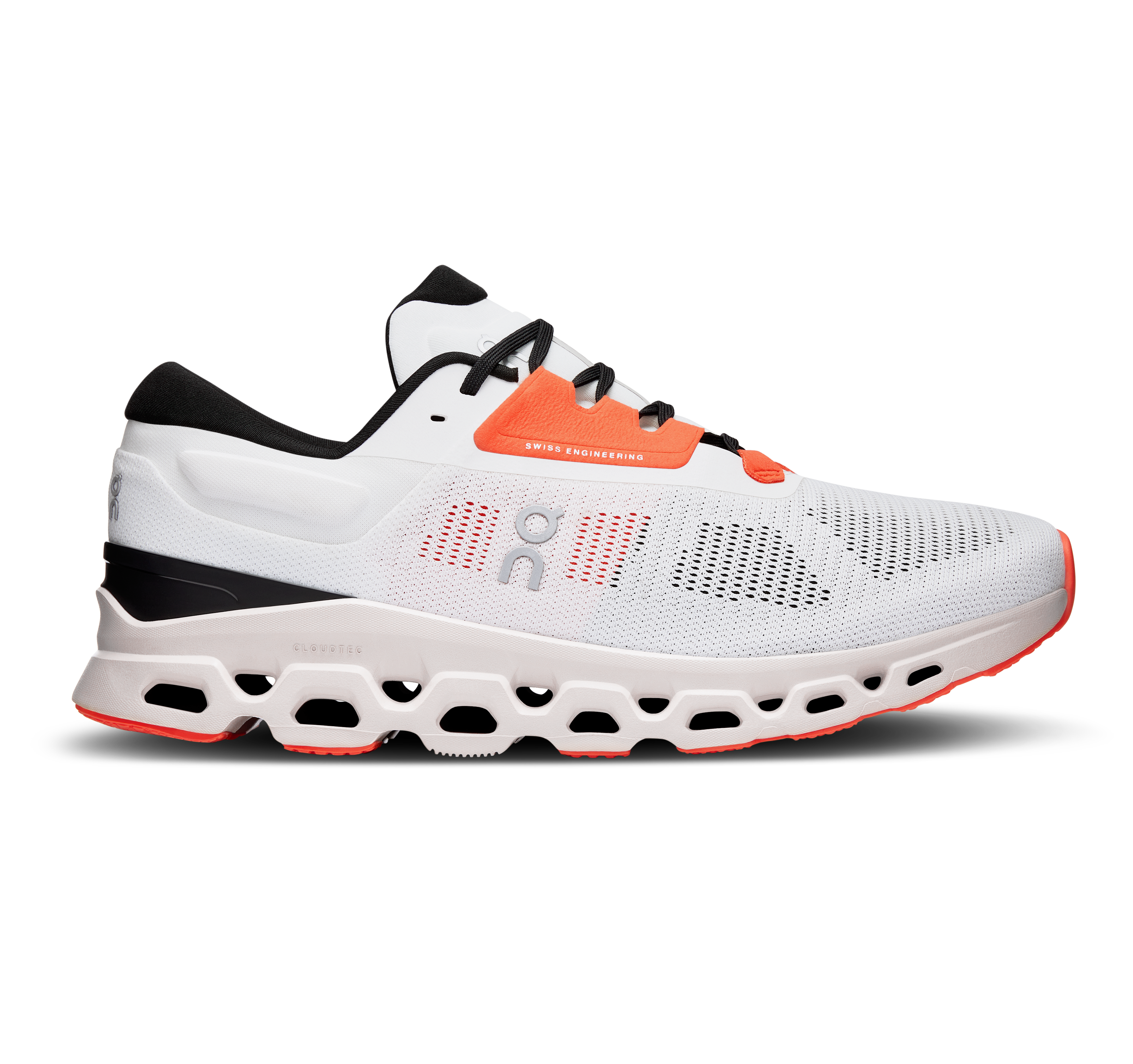 On Running Men's Cloudstratus 3 Running Shoes - White/Sand - Lightweight Cushioned Sneakers for Road Running & Marathon Training