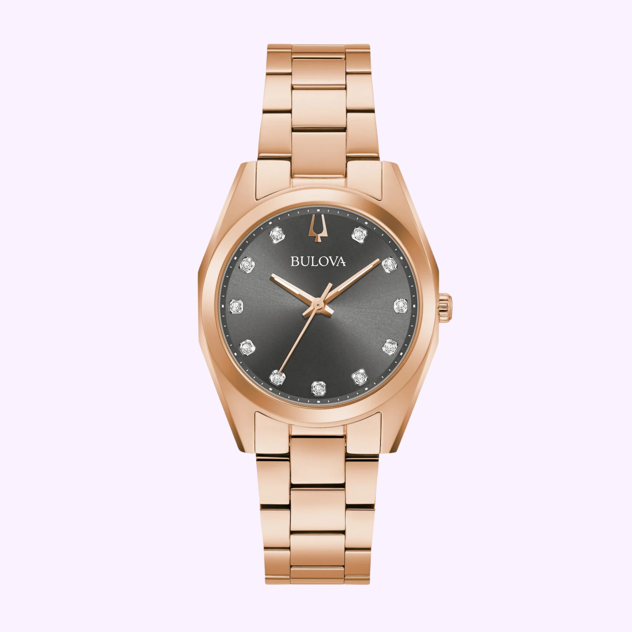 Bulova 97P156 Surveyor Rose Gold Stainless Steel Women's Watch - Elegant Dress Watch for Business, Parties & Special Occasions