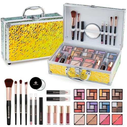Teen Makeup Kit with Eyeshadow & Brushes - Perfect for Beginners & Gifts