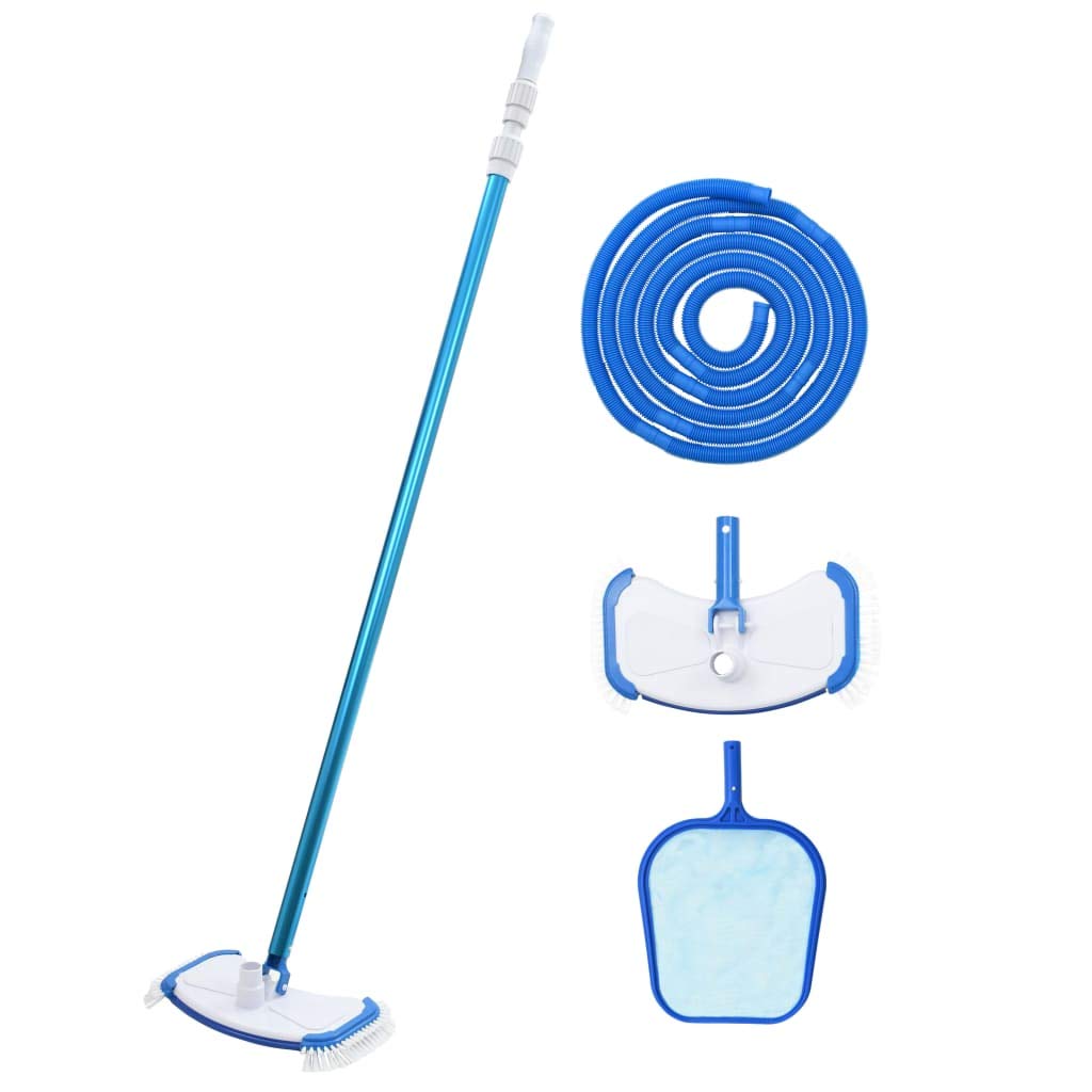 vidaXL 4-Piece Above Ground Pool Maintenance Kit - Essential Pool Cleaning Tools for Crystal Clear Water | Perfect for Weekly Pool Maintenance & Debris Removal