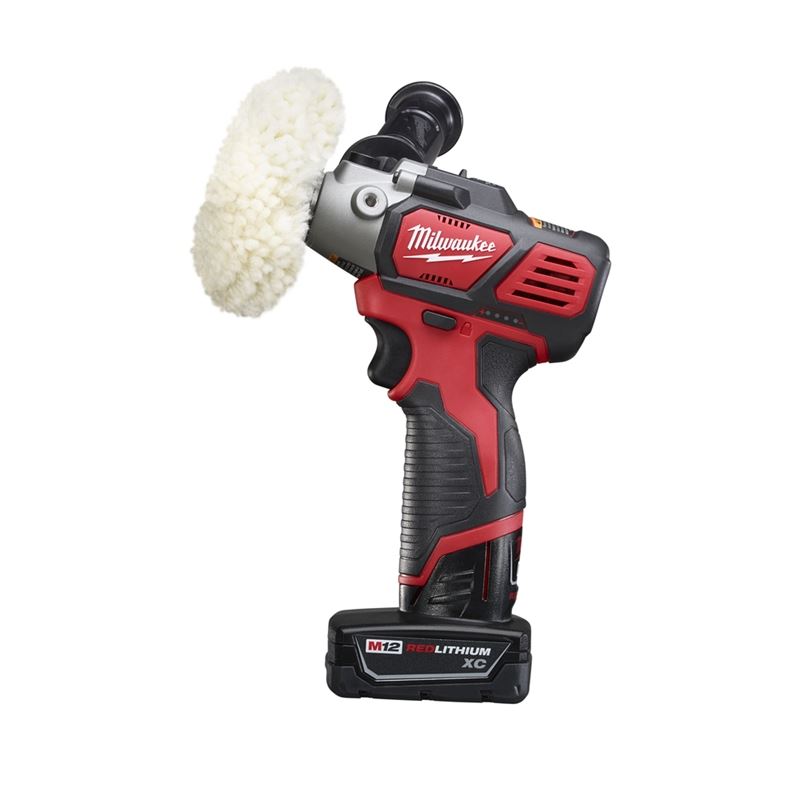 M12 12V Lithium-Ion Cordless Variable Speed Polisher/Sander Kit with XC/Compact Battery - Perfect for Auto Detailing, Woodworking & DIY Projects