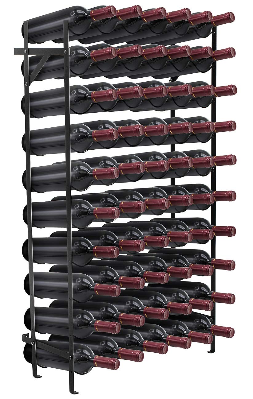 Sorbus Free Standing Wine Rack - Holds 75 Bottles - Large Capacity Floor Wine Storage for Bar, Cellar, Kitchen & Dining Room - Elegant Wine Display & Organization for Home & Restaurant Use