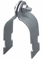 2in Powerstrut Rigid Galvanized Steel Clamp (PS11002G) - Heavy Duty Metal Support Bracket for Electrical Conduit, Plumbing & HVAC Systems - Ideal for Commercial & Industrial Construction Projects