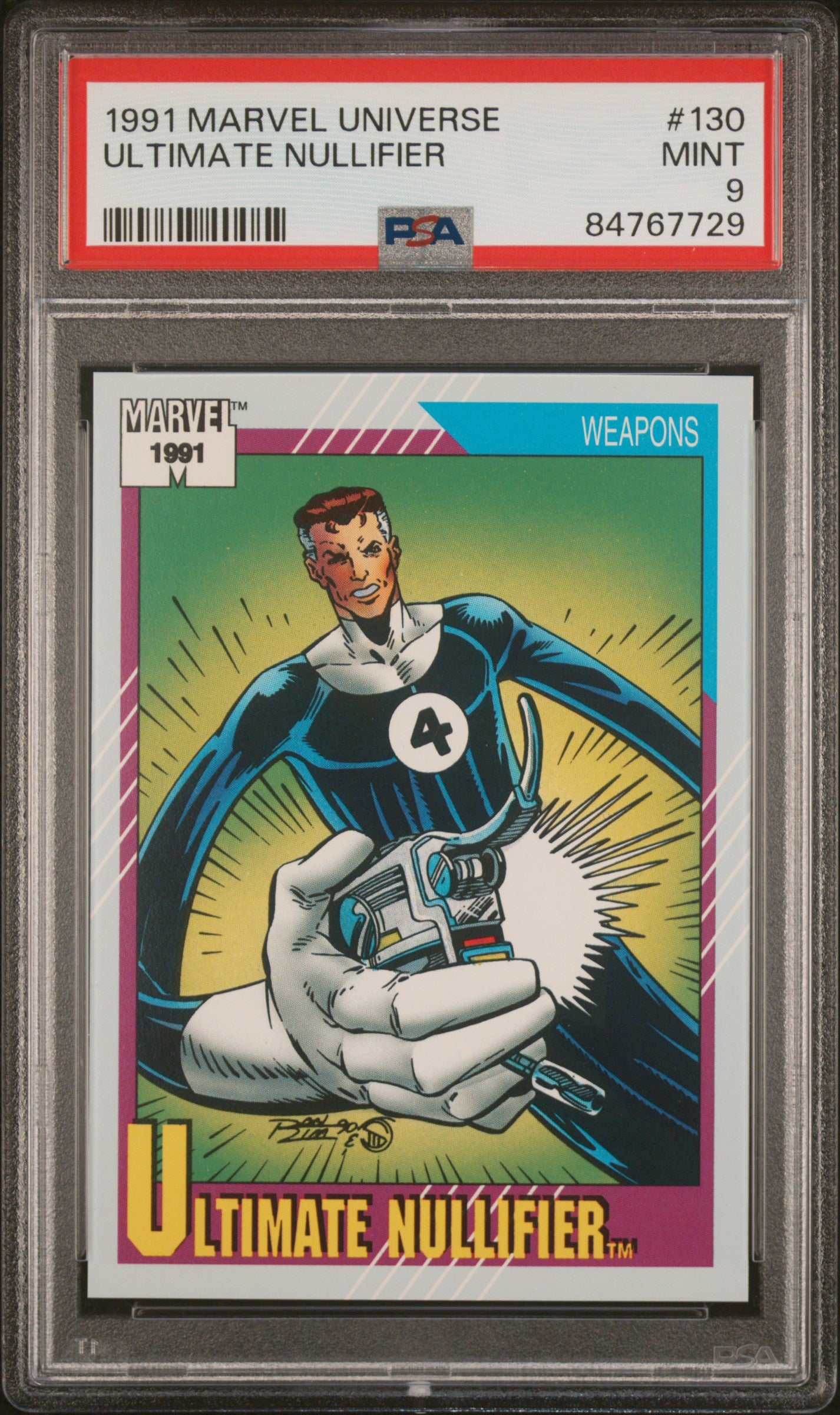 1991 Marvel Universe Ultimate Nullifier #130 PSA 9 Graded Comic - Collector's Edition for Marvel Fans | Perfect for Display, Investment & Comic Book Collections