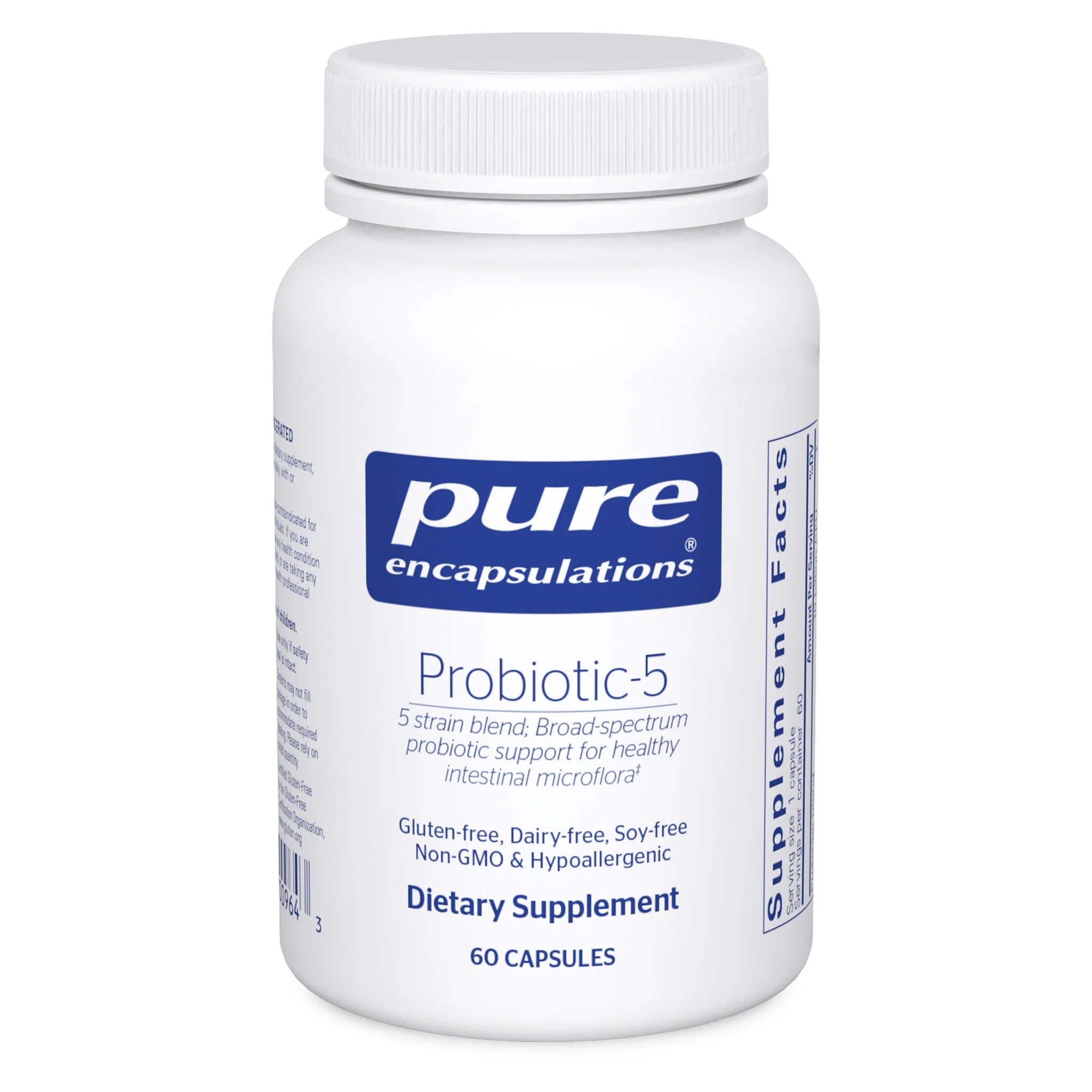 Probiotic 5 Supplement - 60 Capsules for Digestive Health & Immune Support | Daily Gut Wellness for Men & Women